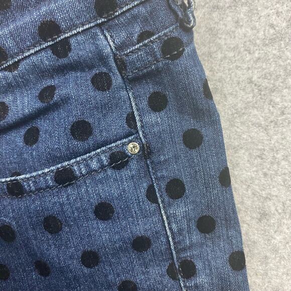 Weekend jeans women’s 6 polkadotted stretch retro bold preppy girly Artsy 30/30 - Picture 8 of 9